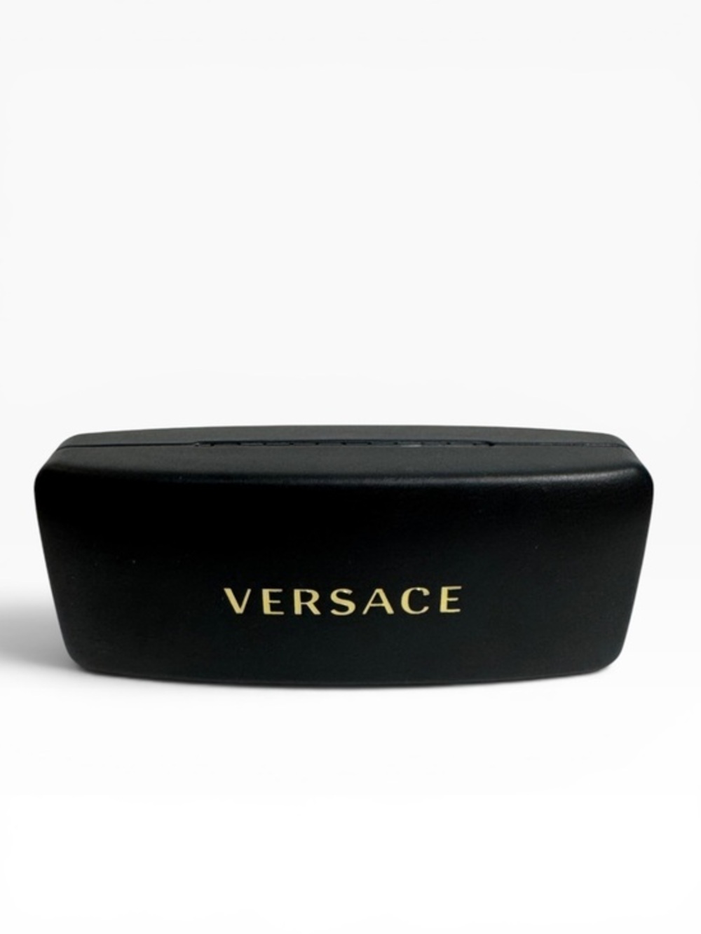 Versace Black Hard Shell Eyeglasses Sunglasses Case Only Gold Logo